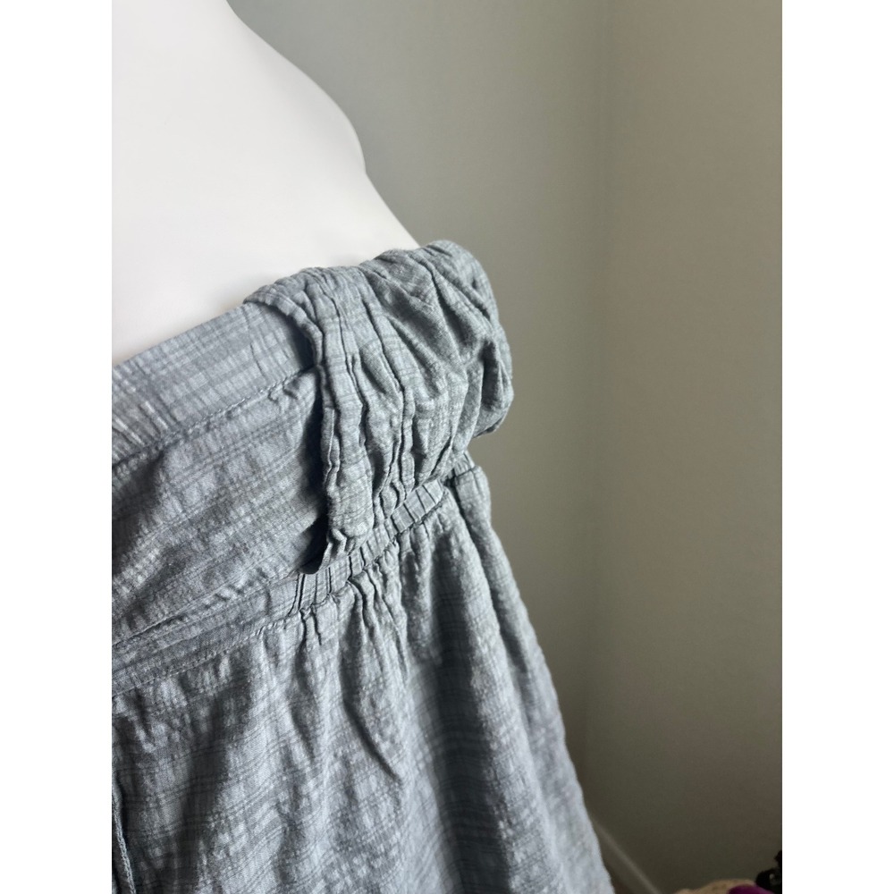 y2k Strapless Mini Dress Womens Small Grey Excellent Plaid Babydoll - Picture 6 of 7